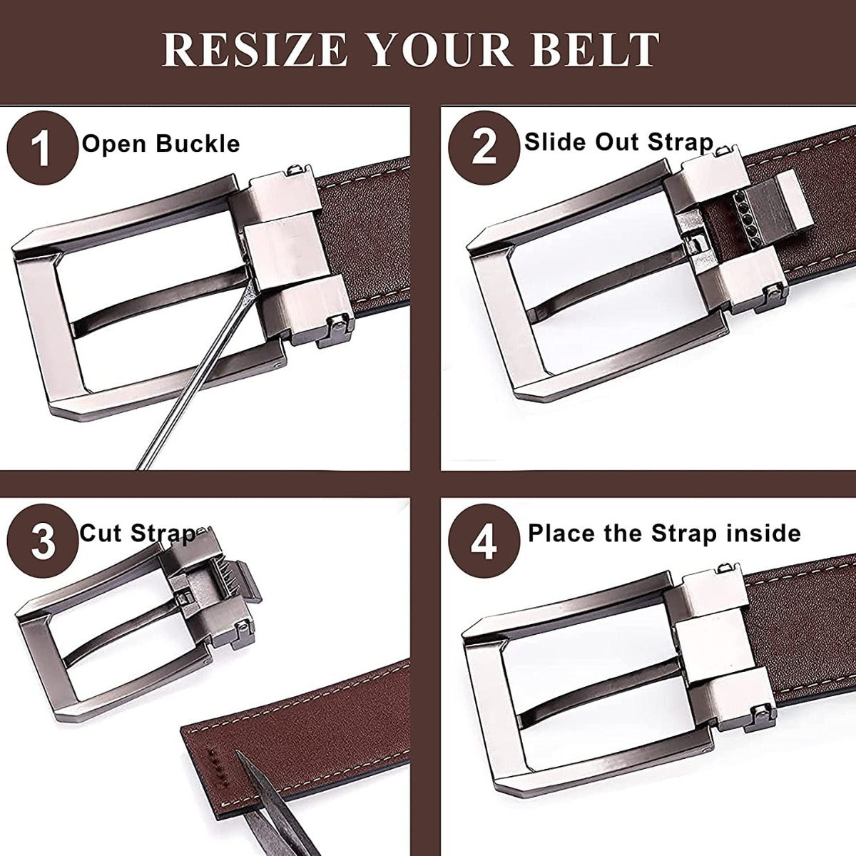 Leather Wallet & Belt Combo Gift Box