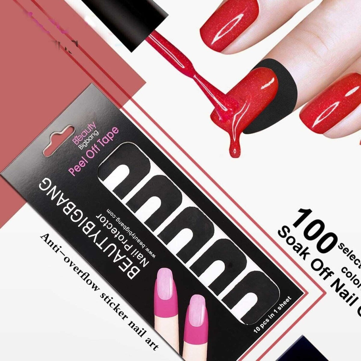 Nail Protector Peel Off Tape -Black