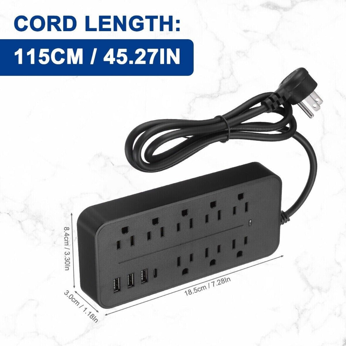 USB Surge Protector Power Strip