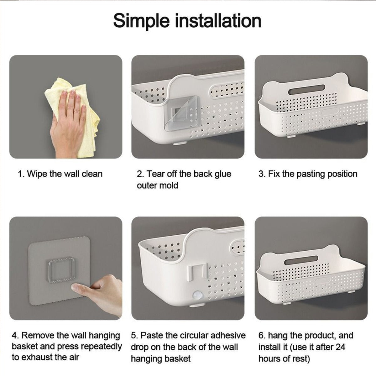 1pcs Toilet Wall Storage Rack