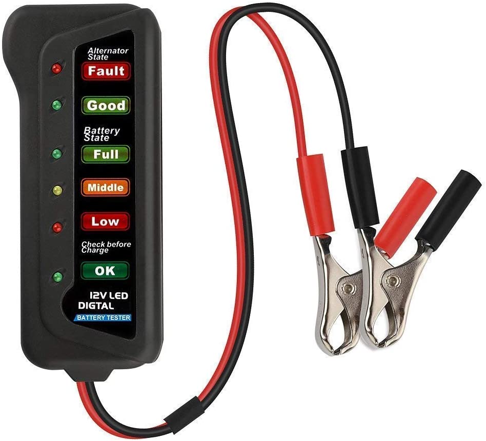 12V Digital Battery Alternator Tester