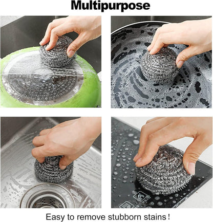 6pcs Stainless Steel Sponges
