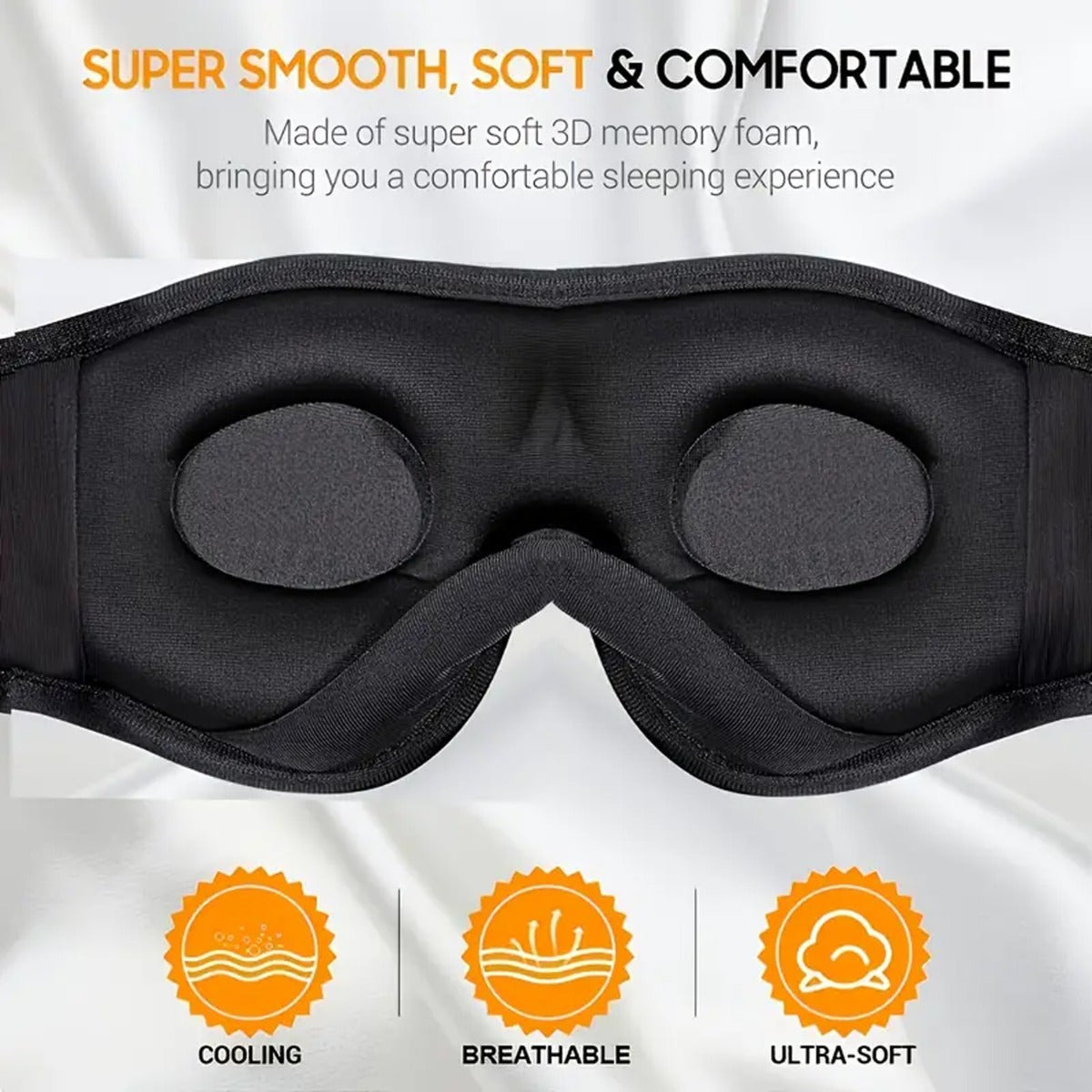 3D Sleeping Mask with BT Headphones