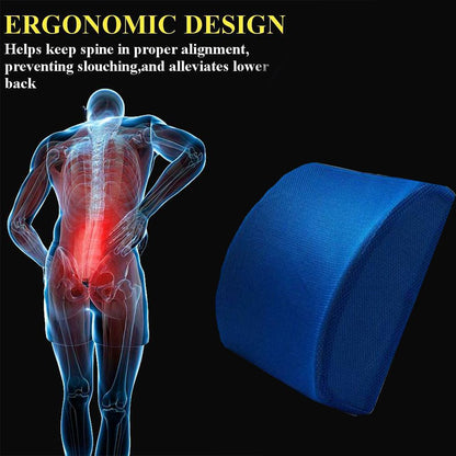Memory Foam Seat Cushion -Blue