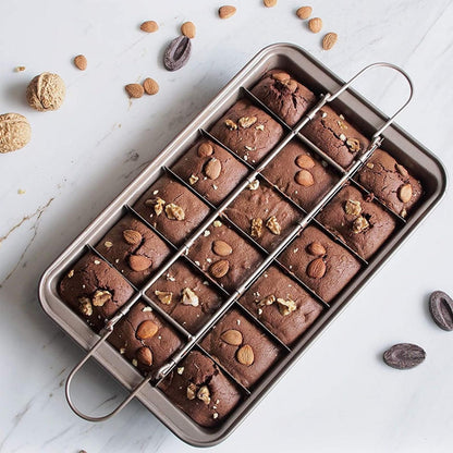 Non Stick Brownie Pans with Dividers Baking Pan