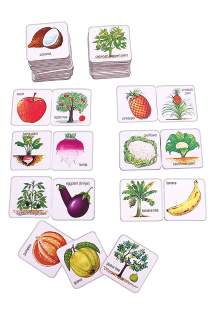 Vegetables and Their Plants Card Game