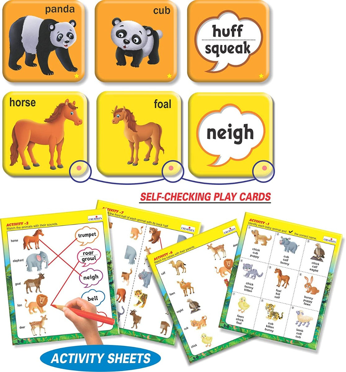 Animals Their Babies and Sounds Card