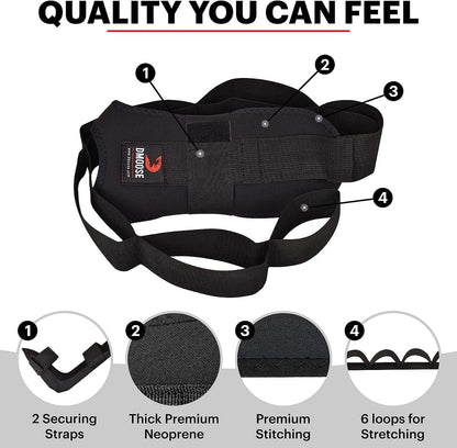 Foot and Calf Stretching Strap with Foot Cradle