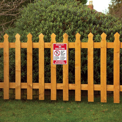 Smart Sign Absolutely No Soliciting Stickers