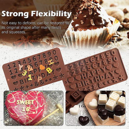 5Pcs Silicone Chocolate Molds