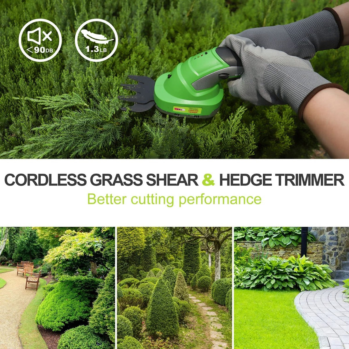 2 in 1 Cordless Grass Shear & Shrubbery Trimmer