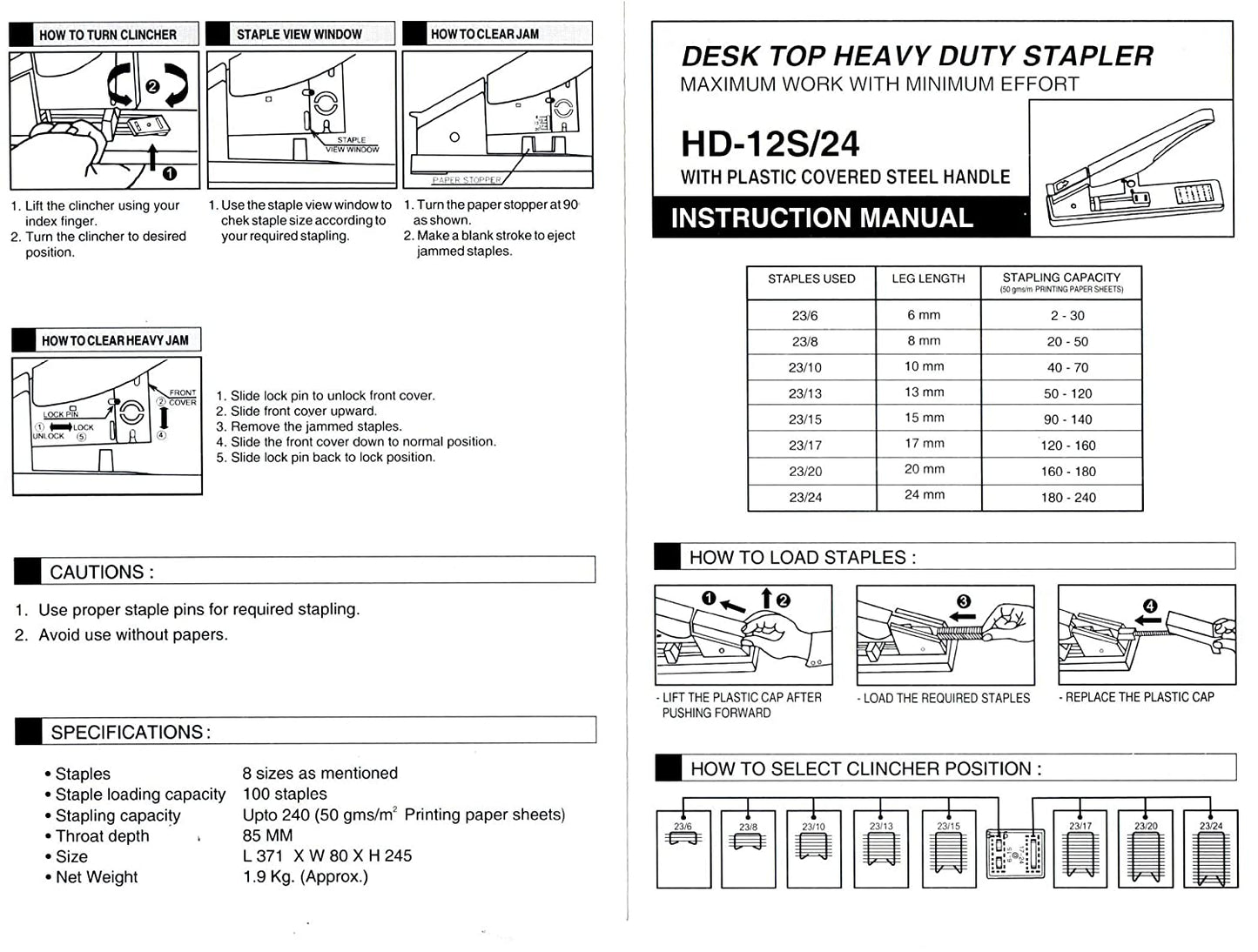 Durable Stapler