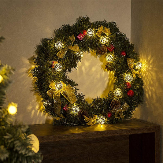 Solar Power LED Globe String Lights