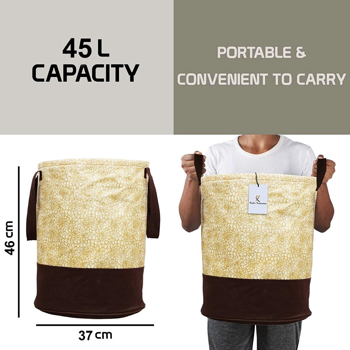 Waterproof Canvas Laundry Bag