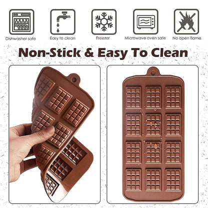 5Pcs Silicone Chocolate Molds