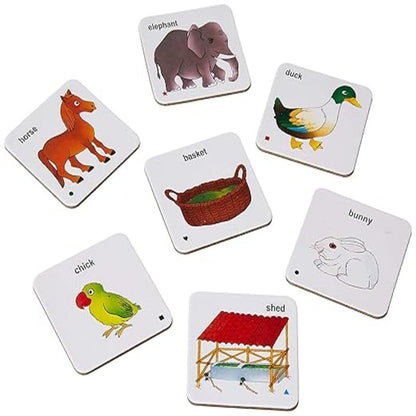 Animal Family and their Home Card 2 in 1