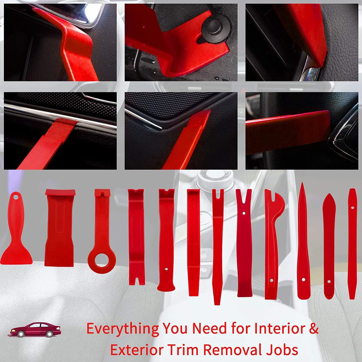 200 Pcs Auto Trim & Panel Removal Tool Kit with Retainer Clips