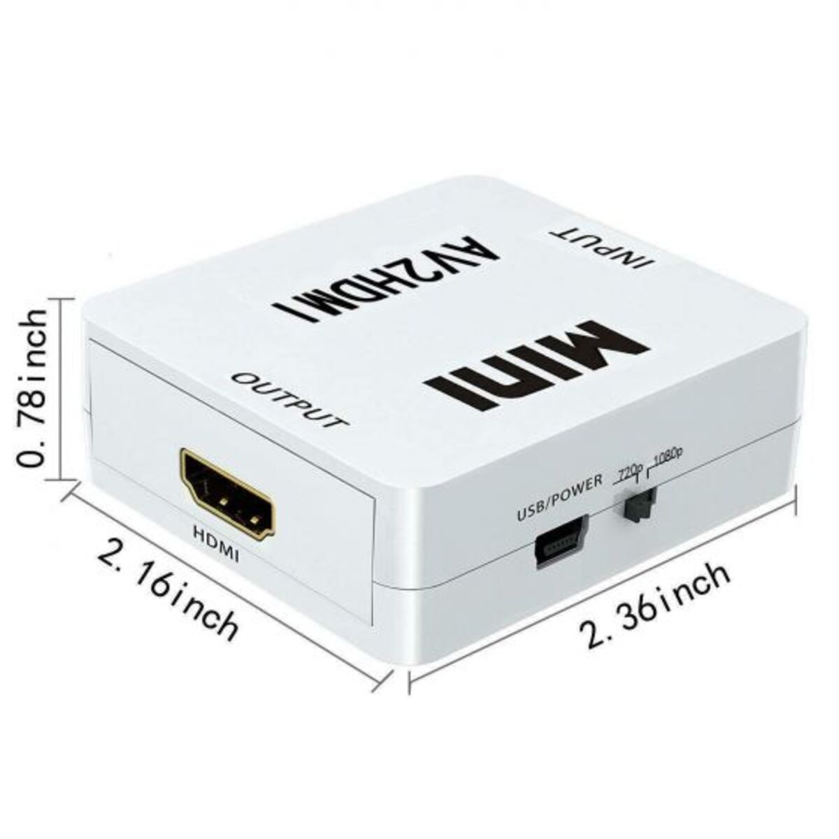 AV to HDTV Upscale Convertor 1080P 60Hz