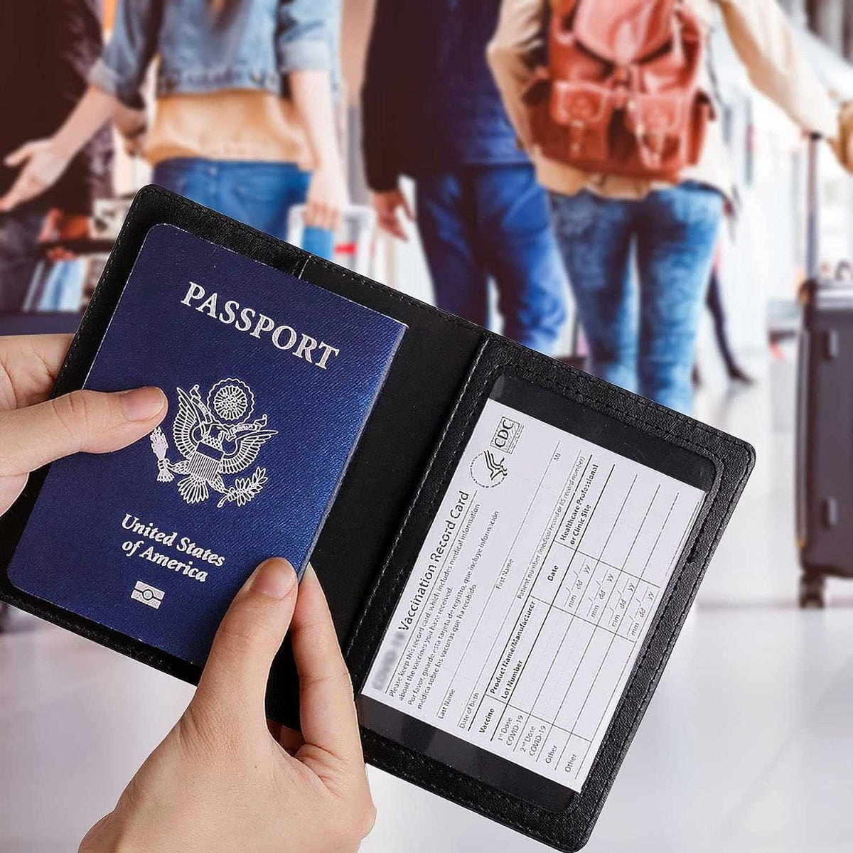 Passport Holder- Black
