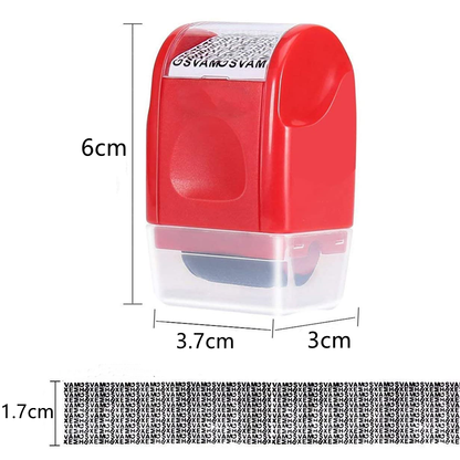 Identity Theft Protection Roller Stamp