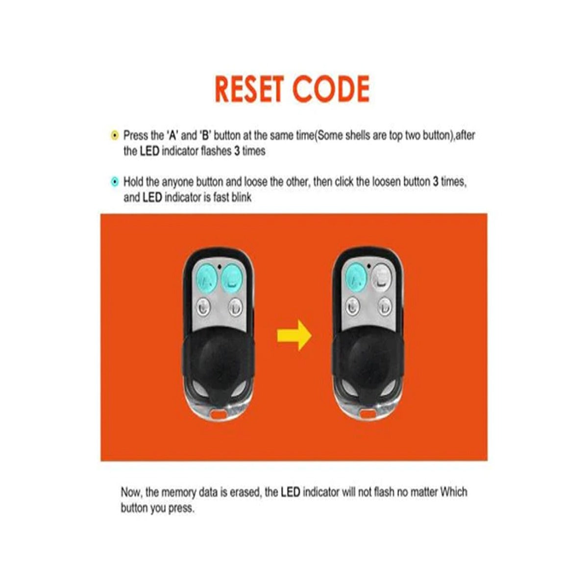 433mhz Universal Garage remote control