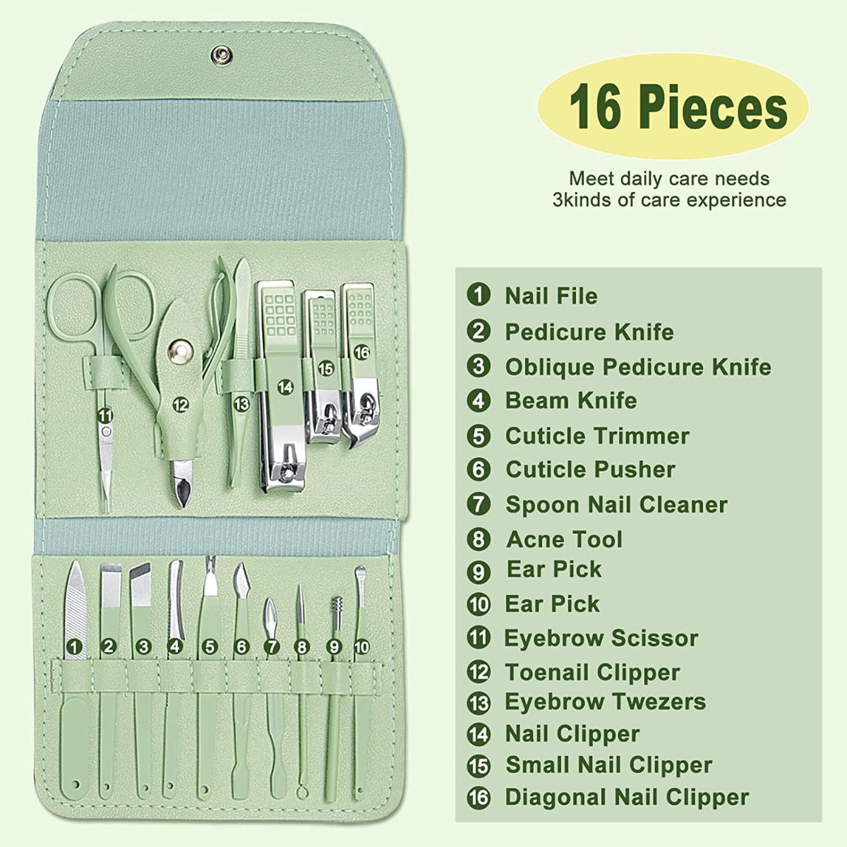 16 In 1 Manicure pedicure kit