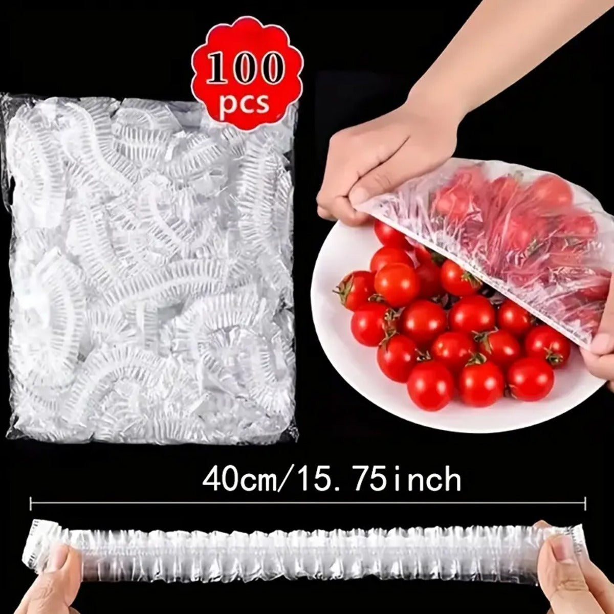 100Pcs/bag Disposable Food Cover