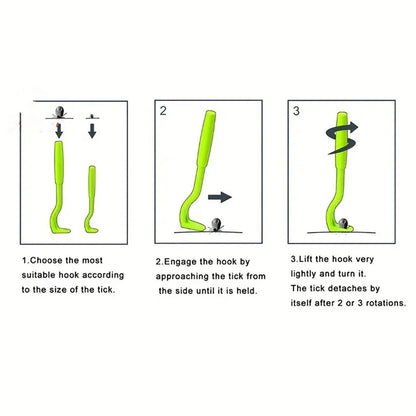 3pcs Pet Tick Remover Tool