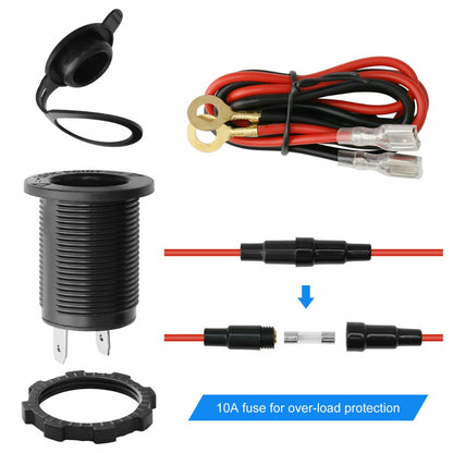 12V Car Cigarette Lighter Socket