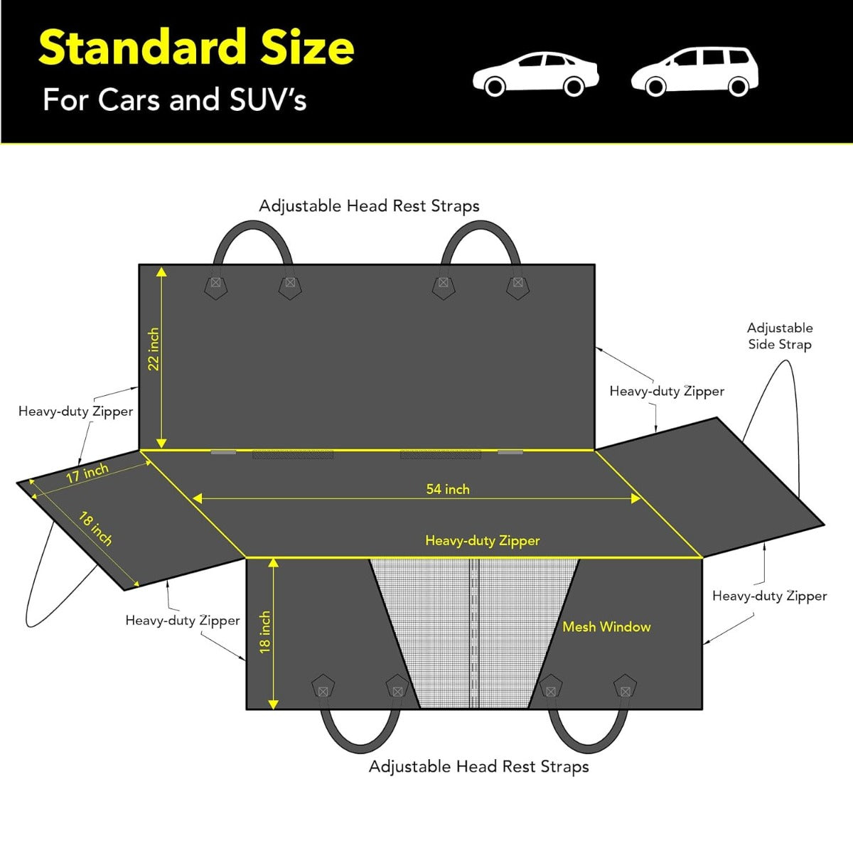 Dog car Seat COVER - 137*147cm