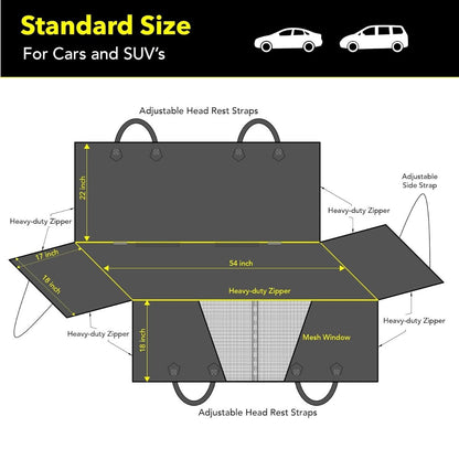 Dog car Seat COVER - 137*147cm & Dog car Seat Belt