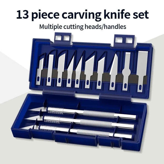 13Pcs Metal Carving Knife Set