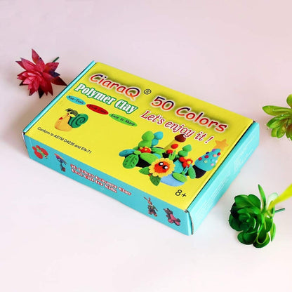 Polymer Clay Starter Kit, 50 Colors