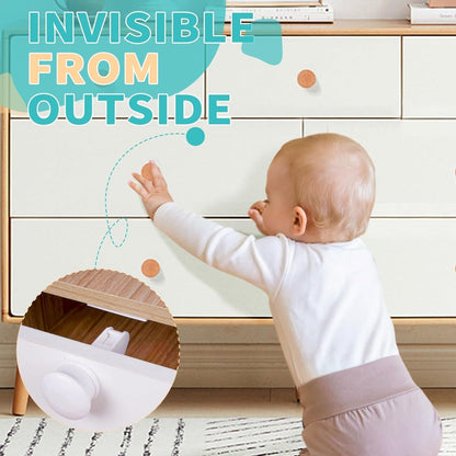 4pcs Babyproof Magnetic Cabinet Locks