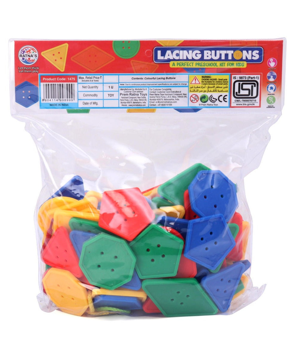 Lacing Buttons Pack of 84