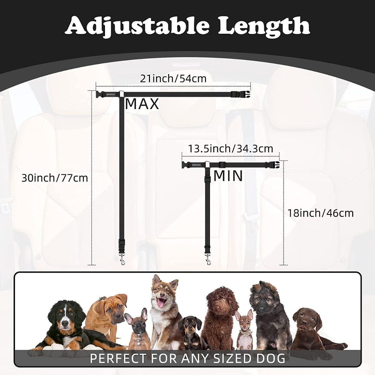 Dog Car Harness Seat Belt