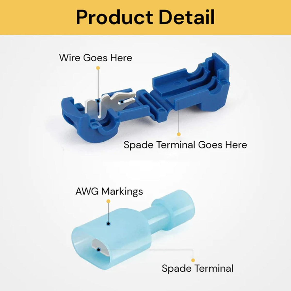 T-Taps Wire Terminal Connectors- 60pcs