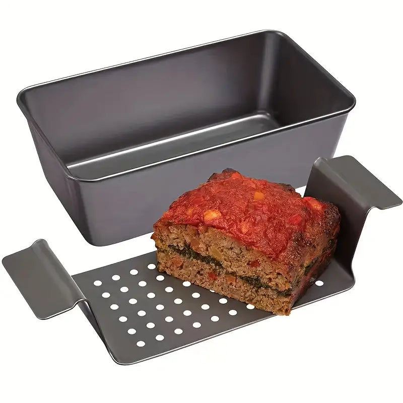 Meatloaf Pan Bread Pan Large Healthy Coating Meatloaf Pan With Drain Drip Tray
