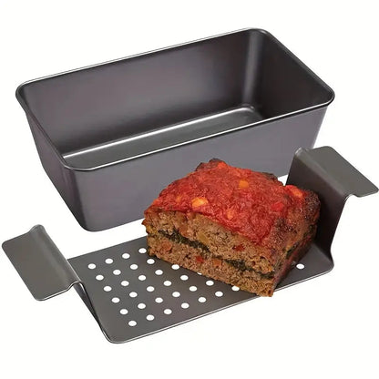 Meatloaf Pan Bread Pan Large Healthy Coating Meatloaf Pan With Drain Drip Tray
