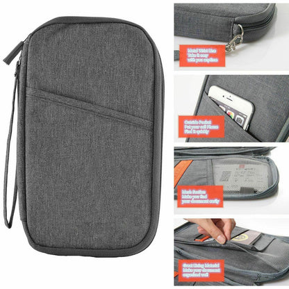 RFID Blocking Travel Document Organizer Wallet