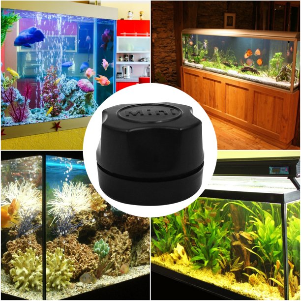Fish Tank Magnetic Clean Brush-Black