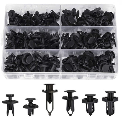 102pcs Bumper Push Fasteners Rivet Clips Expansion Screws