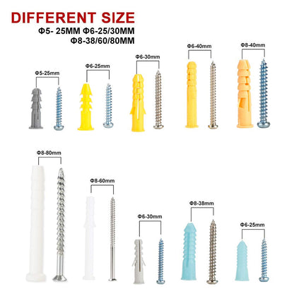 300 Plastic Drywall Anchor Screws