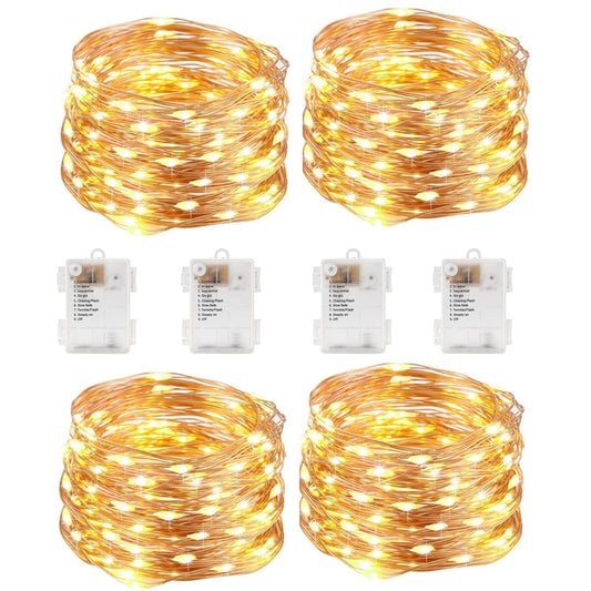 led string light-Warm-2 M-4 Pack