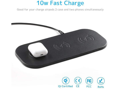 3x10W Fast Wireless Charger Station