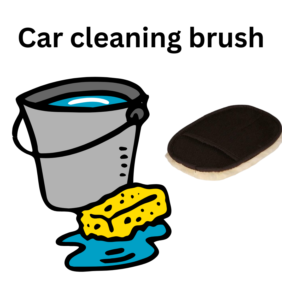 Car Care Cleaning Brush-Black