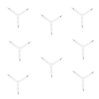 Triangle Bed Mattress Sheet Clip-White