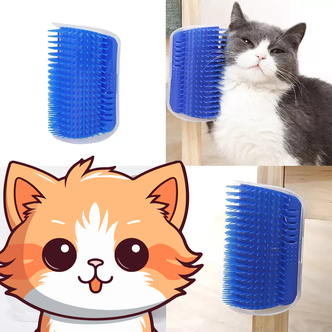 Cat Self Groomer Brush-Blue