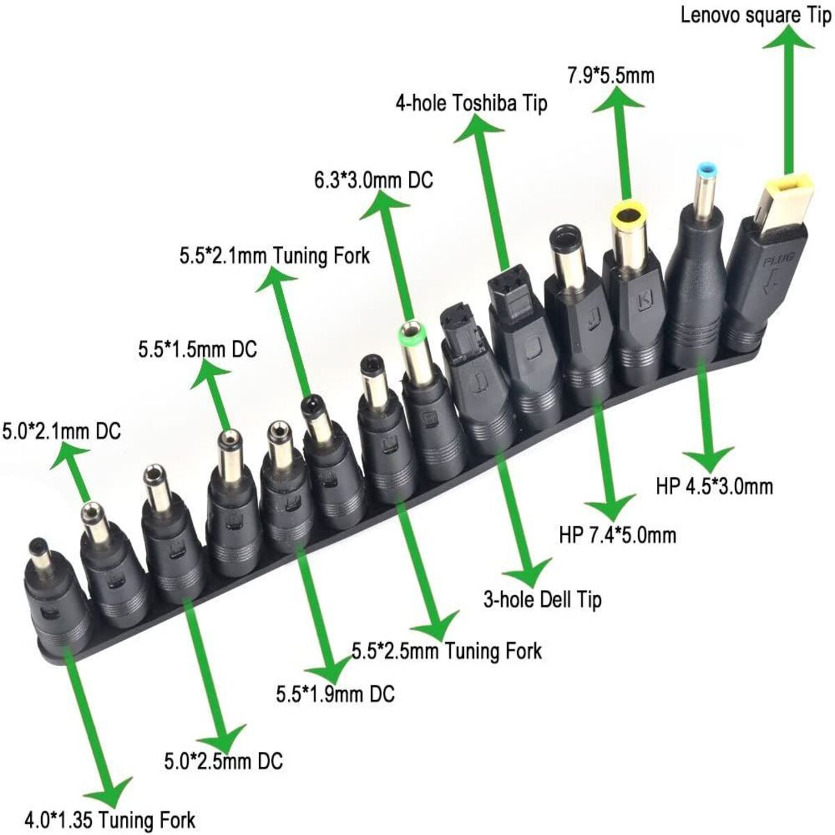 38Pcs DC Barrel Jack Adapter 5.5 x 2.1 mm