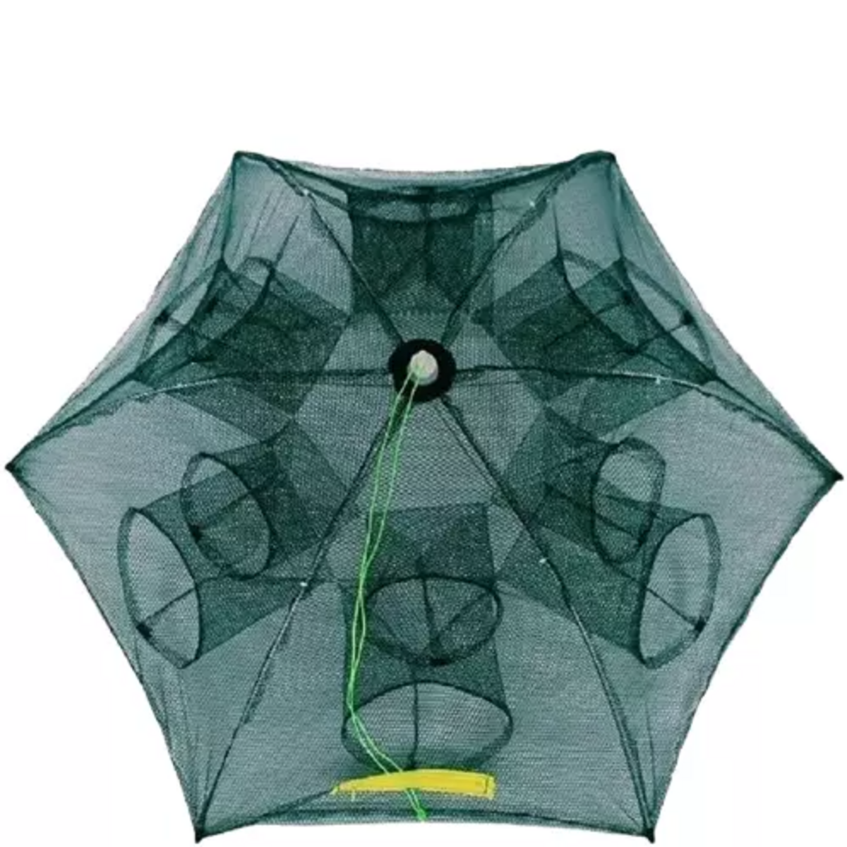Fishing Bait Trap Crab Net 6 side 12 holes